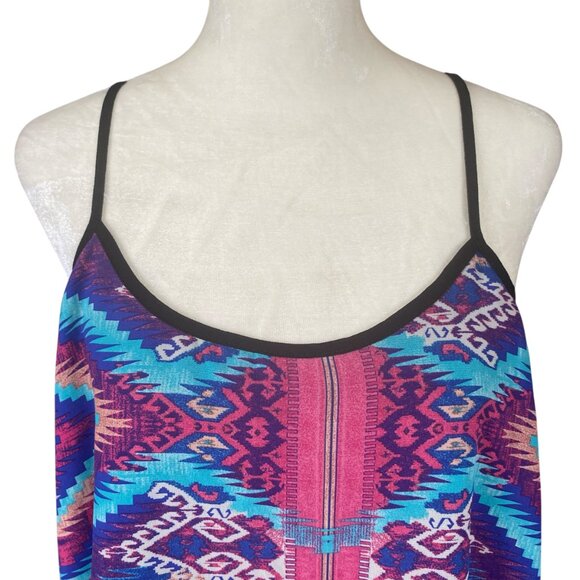 Sans Souci women's L mutlicolored sleeveless pullover casual tank top cami - Picture 5 of 6